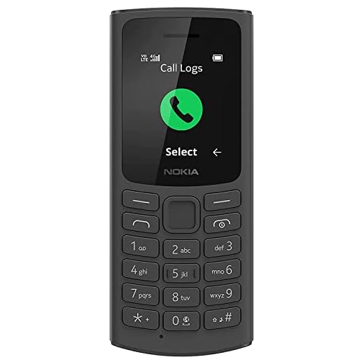 Nokia Téléphone 105, 1,8" S30+ avec connectivité 4G, 128 Mo + 48 Mo de Stockage, Batterie Amovible 1020 mAh, Radio FM (Mode Double Filaire et sans Fil) et Haut-Parleur 3 en 1 – Noir