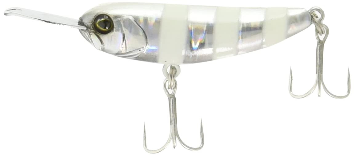 JACKALL Minnow Riser Bait 004, 1.6 inches (40 mm), 0.2 oz (5.6 g), Glow Stripe Lure