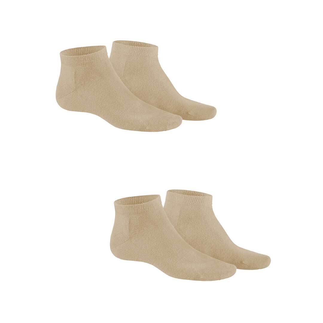 Hudson Men's Trainer Socks Only 2-Pack Skin-Friendly, beige, 43-46