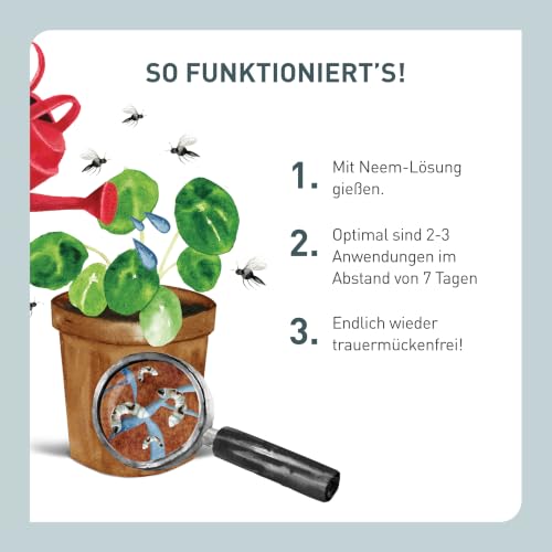 Plantura Trauermückenfrei Neem, 75 ml für ca. 30 Pflanzen – Ansicht 4