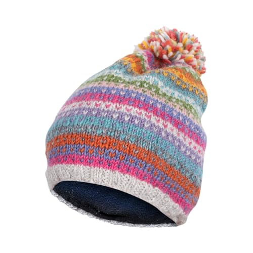 Bonnet à pompon Pachamama idéal pour vos sorties d'hiver colorées