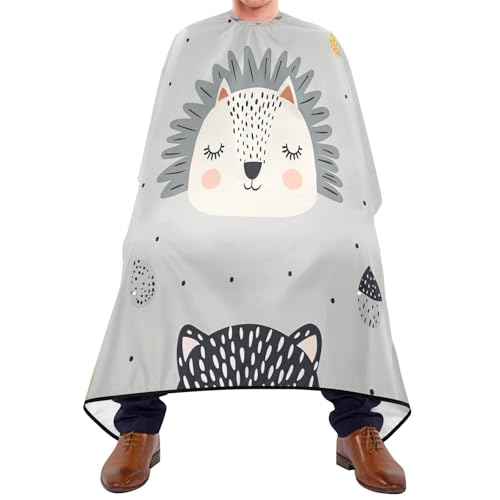 Cape de coiffure homme femme étanche motif animal pour salon et maison