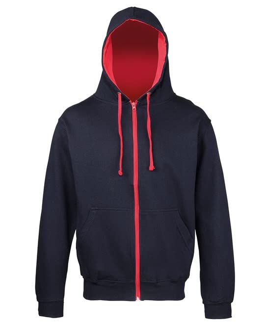 Sudadera varsity con cremallera COOZO para hombre en estilo retro casual