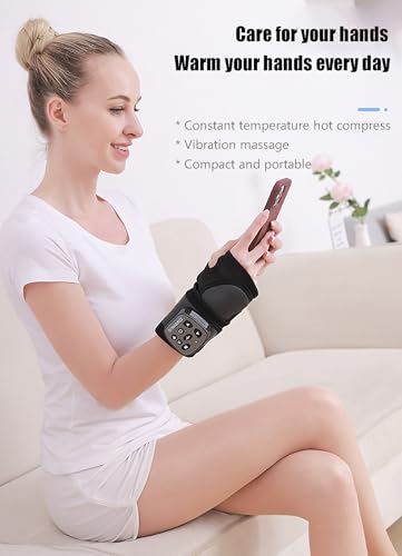 Electric Hands Massager, Hand Massager with Heating Pad, Wrist Massager for Pain Relief, Multi-Function Hand Joint Vibration Massage - Image 2