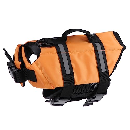 COLLBATH Dog Pet Life Breathable Texture Reflective Easy-on Buckles Ideal for Beach Pool Size Xs