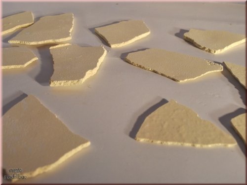 Bruchstein-Bodenplatten, 300 Gr., Krippenbau, für den BAU Ihrer Weihnachtskrippe Made inGermany