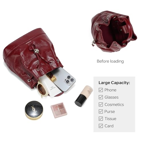 LA FESTIN Small Purse Leather Bags For Women: Shoulder Handbags Crossbody Clutch4