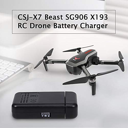 Ajcoflt Carregador De Bateria Drone 2 Em 1 Para Csj-X7 Beast Sg906 Sg906 Pro X193 AcessóRios Rc De C