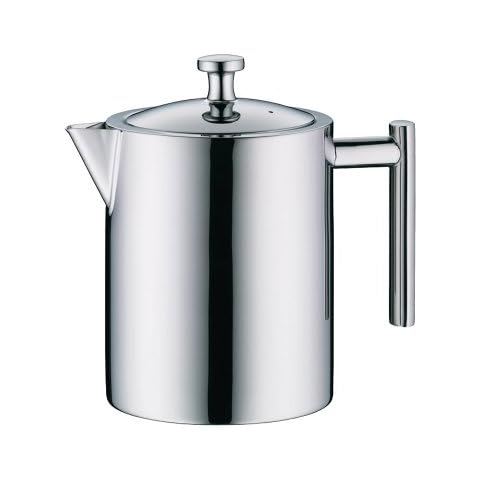 alfi Teekanne Edelstahl mit Teesieb 1,4 l, Teezubereiter für direktes Brühen in die Kanne, Vintage Teekannen-Set: Kanne + Metall- Siebeinsatz Cover