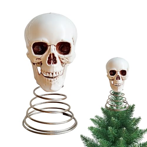 Halloween Deko Totenkopf Baumschmuck, Totenkopf Krähe Geister Deko...