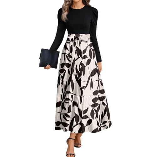 Robe maxi pour femme ligne A fluide et confortable contre le froid
