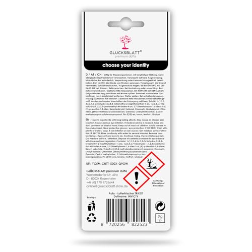 GLÜCKSBLATT premium Auto Duft Trikot Car Perfume MACEDONIA Nordmazedonien Mazedonien