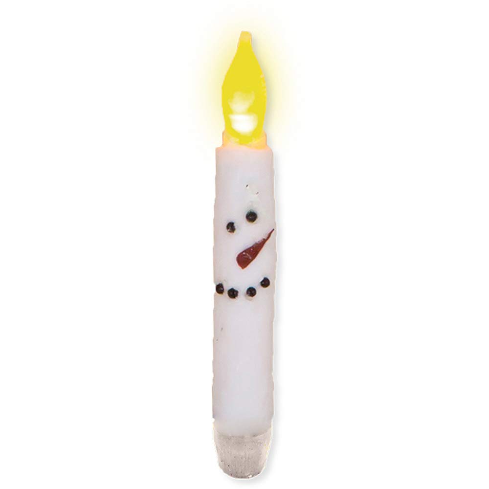 WT Collection White Snowman Taper Candle, 8