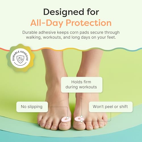 Image of ZenToes Corn Pads for Toes, Anti-Friction Callus Cushions for Sensitive Skin, Soft Corn Cushions, Waterproof & Breathable, 72 Count (Pack of 2)
