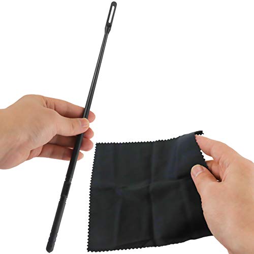 image for LeonBach 4 Sets Flute Cleaning Rod and Cloth, Flute Cleaning Kit Flute