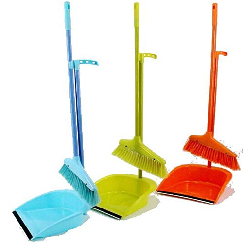 LACMY Plastic cleaning sweeper set 扫 bucket broom set plastic broom