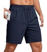 MAGCOMSEN Men's 7" Workout Athletic Shorts Quick Dry Lightweight Running Shorts with Pockets for ...
