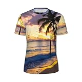 GaxfjRu Impresionantes camisetas Jamaica Beach de secado rápido para hombre, camisetas atléticas que absorben la humedad, camisas de gimnasio de manga corta para entrenamientos, Negro, M
