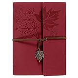 Scrapbook Album, MaleDen Large Refillable Photo Albums Sketchbook with 160 Pages Scrapbooking Paper for Anniversary, Wedding and Valentines Day, Classic Leather Writing Journal Notebook