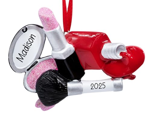 UniqXmas Personalized Makeup Tools Christmas Ornament 2025 | Stylish Girl