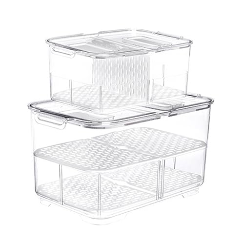Alipis Caja De Almacenamiento Sellada Caja Almacenaje Cajas Organizadoras Contenedores De Frutas Contenedor De Almacenamiento De Frutas Protector De Frutas Cocina Crujiente