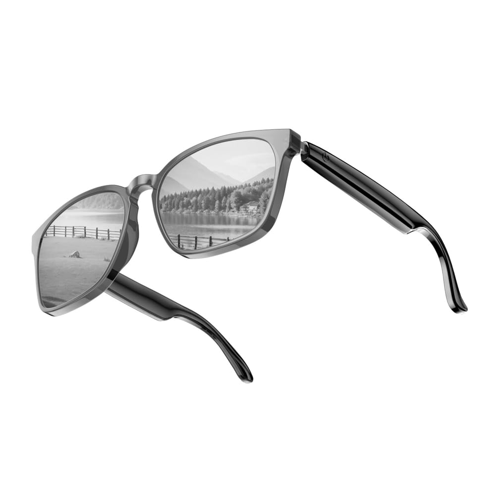 AI Smart Glasses Bluetooth 5.4 con altoparlante 145 lingue occhiali da sole traduttore in tempo reale per uomo e donna D