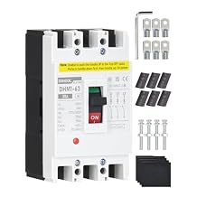 DIHOOL Industrial Miniature Circuit Breaker 3 Pole 30 Amp 277/480V AC, Thermal Magnetic Trip,AC Disconnect Switch MCB