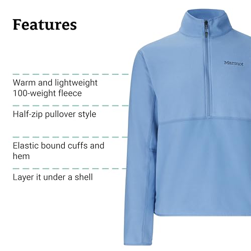 Image of MARMOT Men's Rocklin 1 /2 Zip, Lightweight Fleece Pullover Jacket