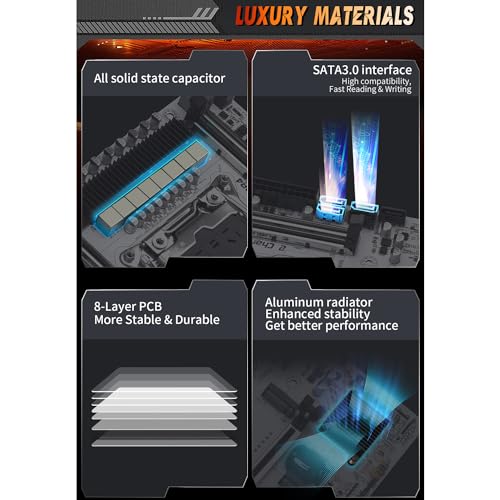 X99-Plus LGA 2011-3 Placa-Mãe para Intel Xeon E5 V3 V4 Processador de Soquetes LGA 2011- V3 (DDR4 Ma