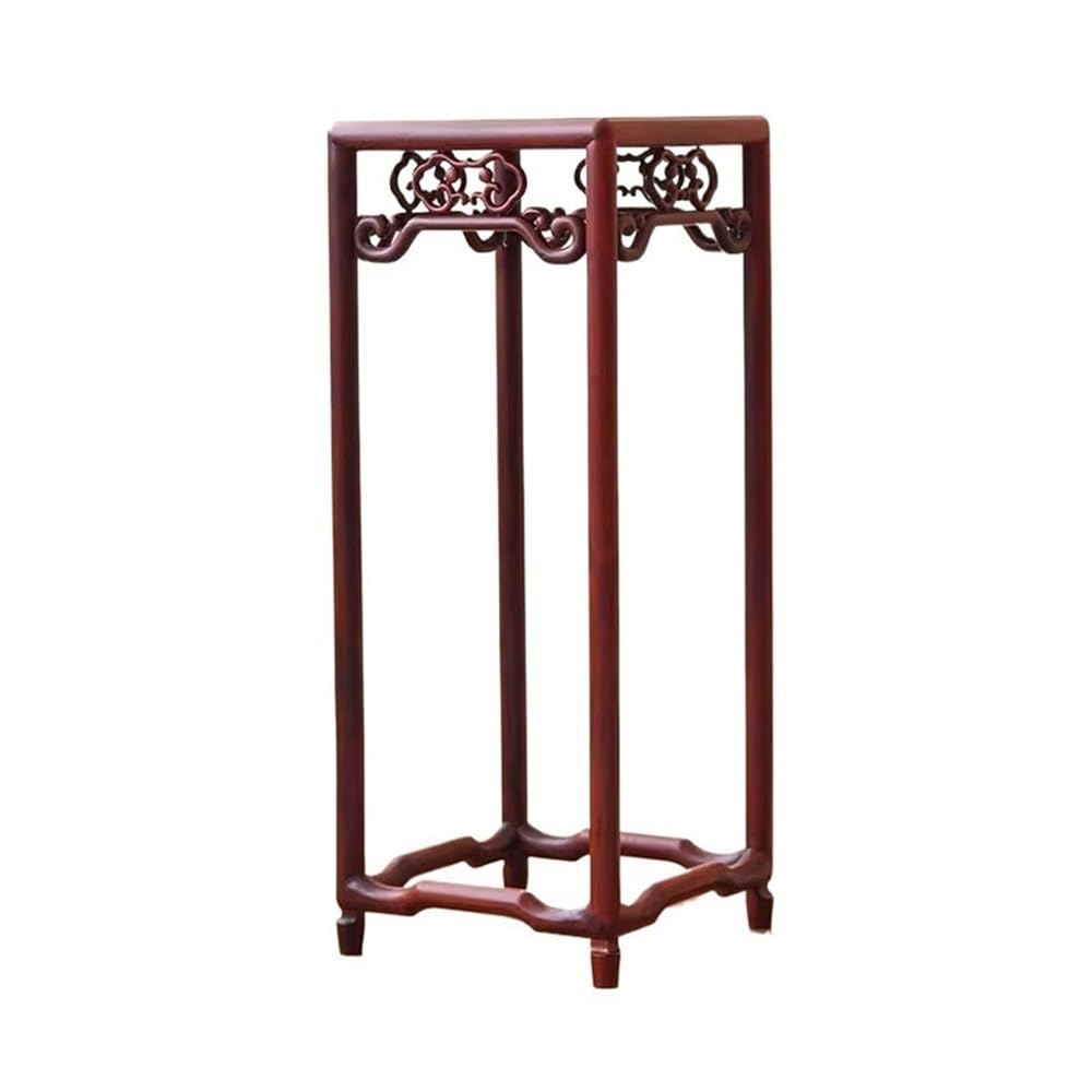 ZENY896V Home Chinese Simple Redwood Flower Stand, Living Tea Room Bonsai Display Rack Decor