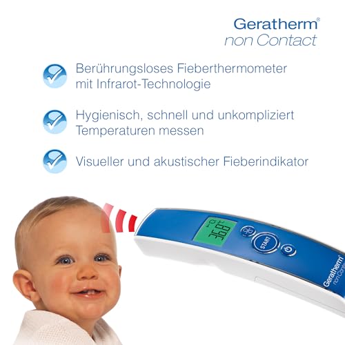 GERATHERM non Contact Infrarot Thermometer digital/Fieberthermometer Baby,...