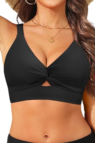 Women Underwire Bikini Top Only - Push Up Swimsuit Top Large Bust Bathing Suit Tops 2025 Supportive Swim Tops