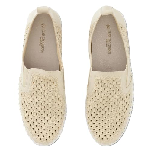 Image of Ilse Jacobsen HORNBAEK Women's Tulip Slip-On Flat | Elastic Side Panels | Lightweight Flexible Comfort.