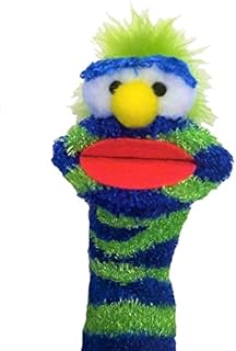 Knitted Hand Puppet with Movable Mouth- Colorful Girl and Boy Puppets - Fun Puppet for Kids - Theatre Sock Puppet for Toddlers- Handmade Educational Children Puppet (Mr. Blossomtop)