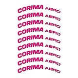  STAR SAM Pegatinas Compatibles con llanta bici carretera Corima Aero 50mm Rosa fluorescente 1 CMT