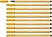 Produktbild Premium-Filzstift - STABILO Pen 68 - 10er Pack - curry