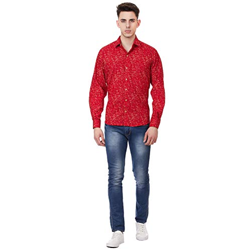 Image of TAHVO Men's Regular Fit Long Sleeves Cotton Formal Shirt