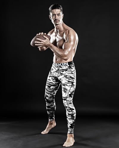 Image of DRSKIN Men's Compression Pants (5 /4 /3 Pack) Quick Dry Tights Leggings Sports Baselayer Running Gym Workout