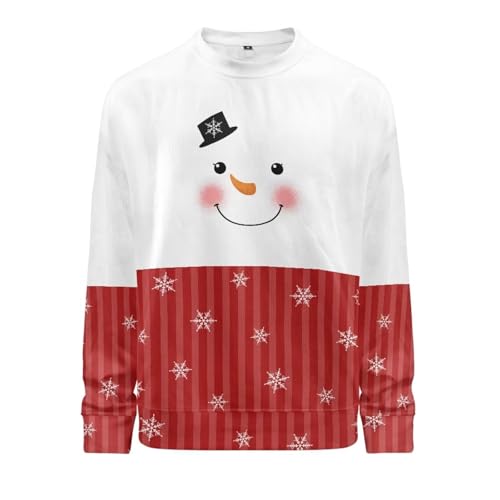 Womens & Mens Crew Neck Sweater Lightweight Sweatshirts Pullover Casual Long Sleeve Sweater