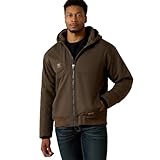 ARIAT Men's Rebar Dura Canvas Zip Up Work Jacket Big and Tall Loden Large Tall