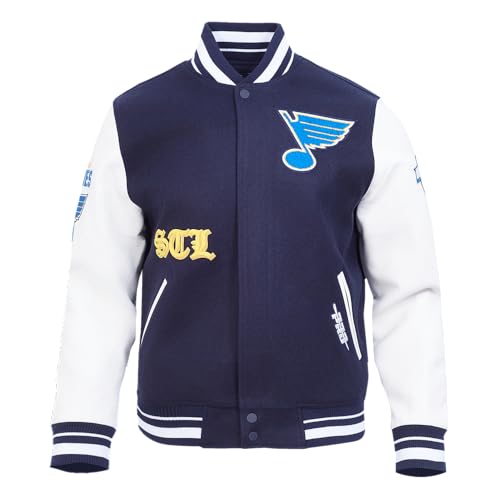 Image of Pro Standard Mens NHL Old English Varsity Jacket