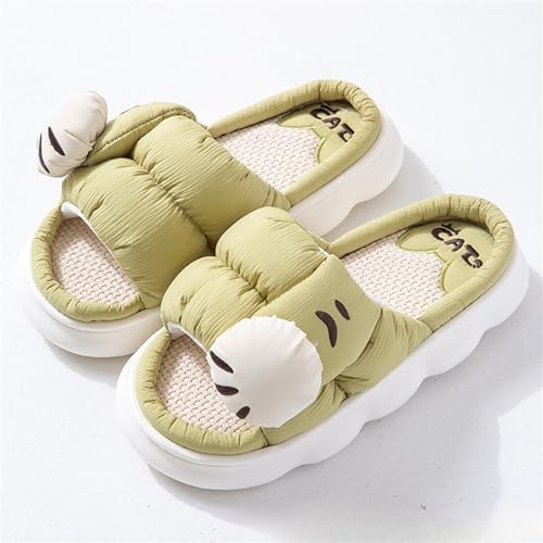 Cotton and linen slippers Men's and women's home slippers Cartoon slippers Seasonal slippers2