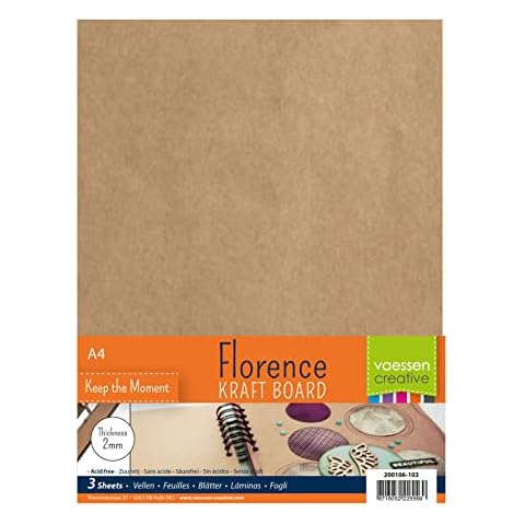 Juego de 3 hojas de aglomerado Vaessen Creative Florence 2mm Cover