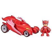 PJ Masks - Owlette Deluxe Vehicle - Owl Glider Car with Flapping Wings and Owlette Action Figure - Kids and Preschool Toys - F2133 -Ages 3+