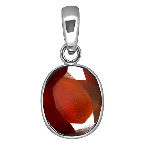Pendentif grenat non chauffé 7,25 ratti un cadeau précieux en gemme naturelle gomed