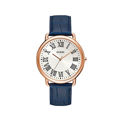 Reloj Guess Hombre W1164G2 analógico clásico negro plata de 44 mm para vestir