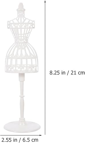 Miniatura 6 de Gadpiparty 12 piezas de mini maniquí modelo de vestido en miniatura para casa de muñecas vestido de casa soporte de apoyo mini accesorios de adorno