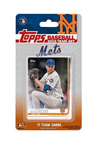 YuanKanJu New York Mets 2019 Topps Factory Sealed Special Edition 17 Card Team Set with Jacob deGrom and Jeff McNeil Rookie Card Plus