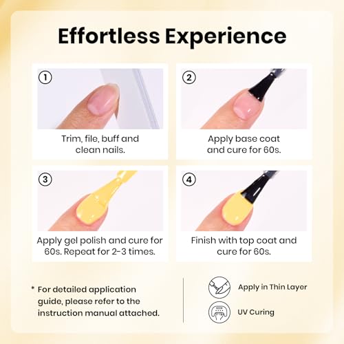 Image of Beetles Yellow Gel Nail Polish - 15ML /0.51Fl Oz, Plumeria Yellow Gel Polish, Color-Matched Bottle, Soak-Off UV LED, Long-Lasting Holiday & Summer Nails Art for DIY Beginners & Salon Pros
