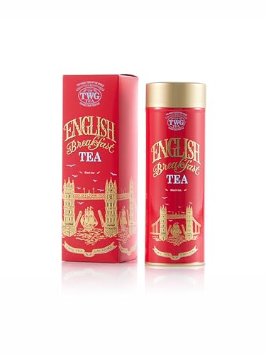 Image of TWG Tea | English Breakfast Tea | Black Tea | Full-Bodied with Floral Undertones | Haute Couture Tin, 110g | Gift Set